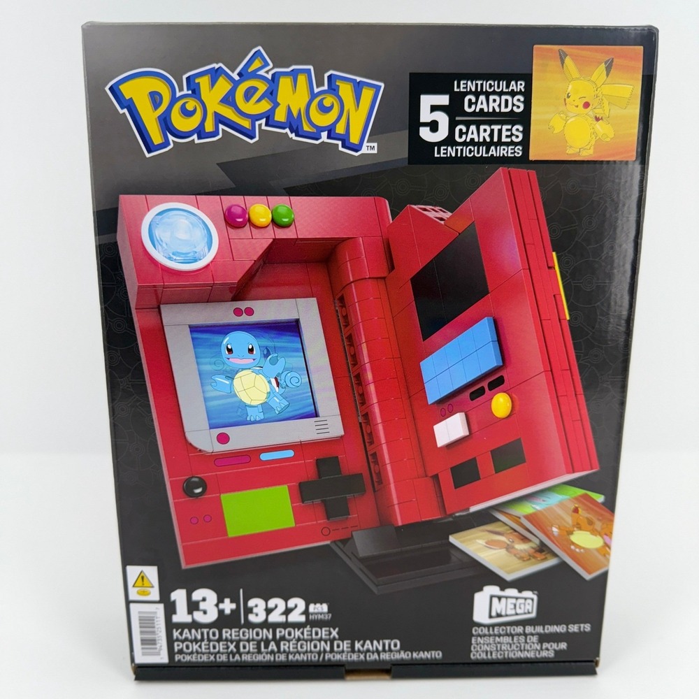 Pokemon Mega Construx  Kanto Region Pokedex Collector Building Set‎ New